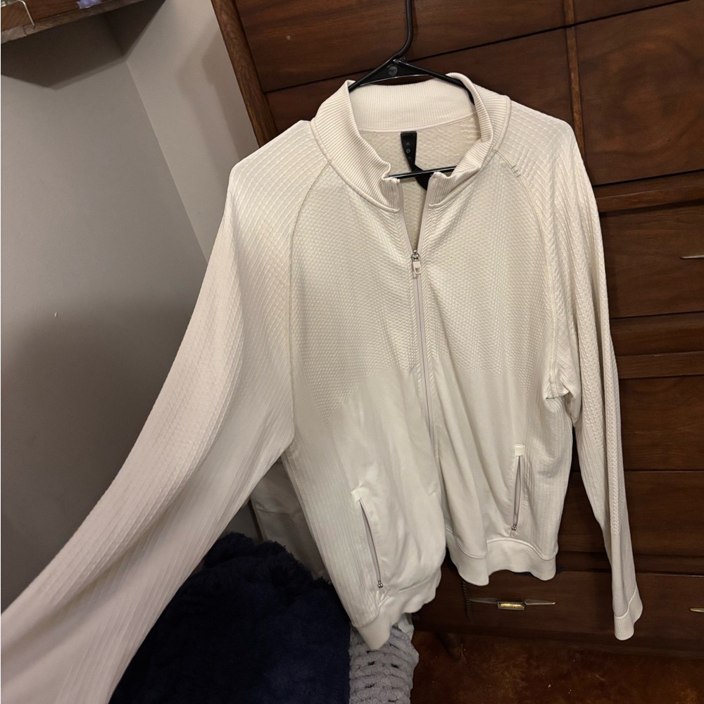 Lululemon Athletica Cream Textured Jacket